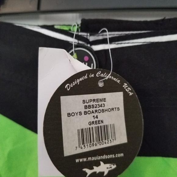 Maui & Sons Boy's Board Shorts NWT Size 14 - Picture 8 of 8
